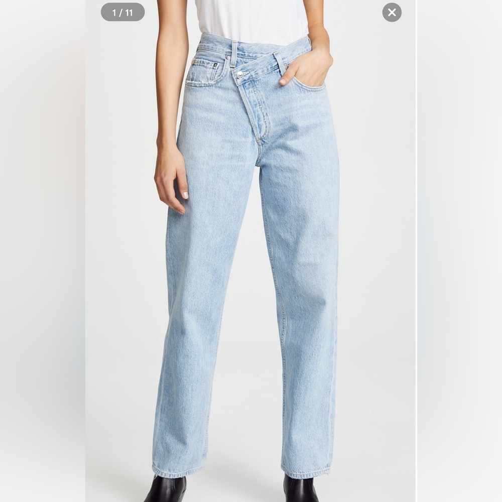 Agolde criss cross jeans